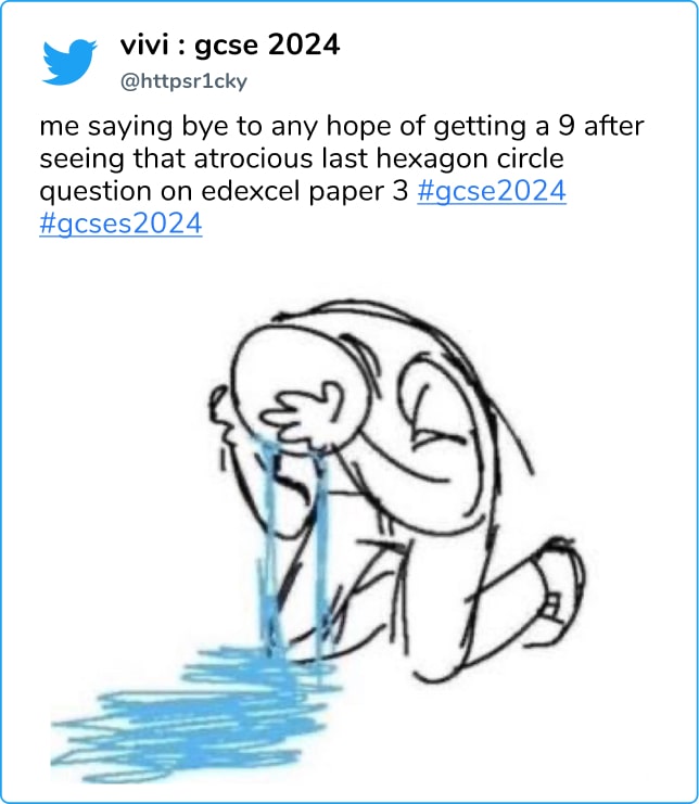 @httpsr1cky student Twitter reaction to GCSE Paper 3 2024