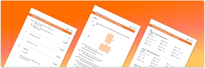 Adding And Subtracting Surds Worksheet