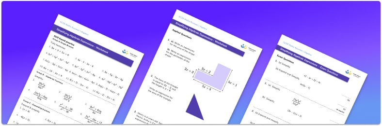 Algebraic Expressions Worksheet