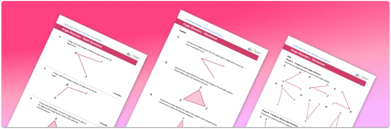 Angle bisector worksheet