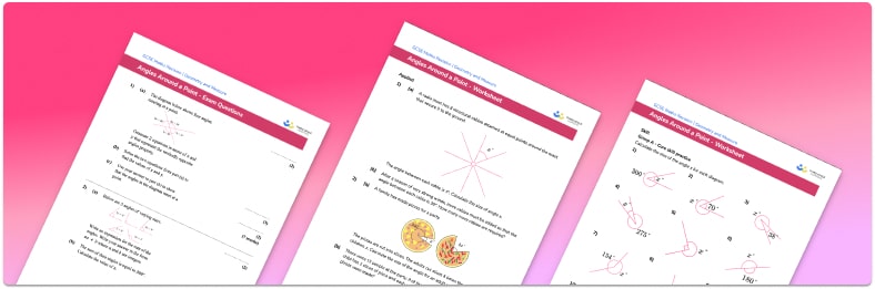 Angles around a point worksheet