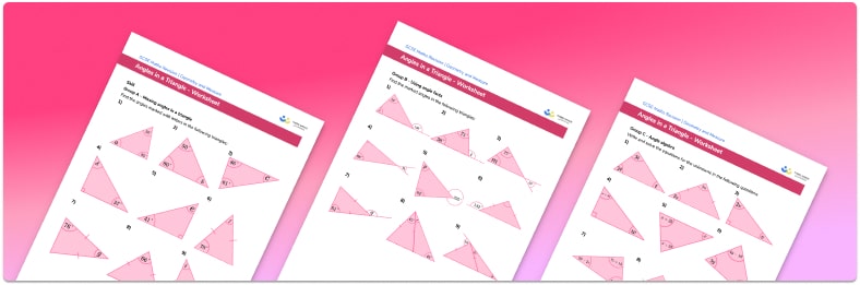 Angles In A Triangle Worksheet