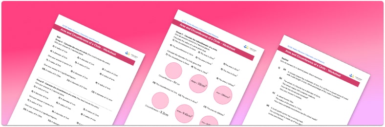 Area and circumference of a circle worksheet