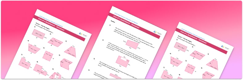 Area Of Quadrilaterals Worksheet