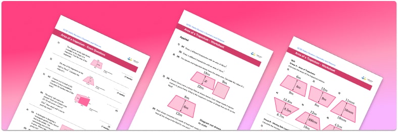Area Of A Trapezium Worksheet
