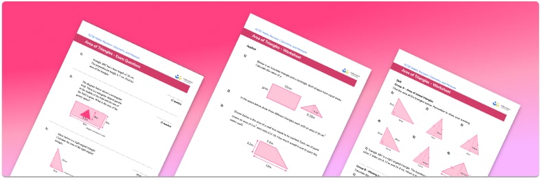 Area Of A Triangle Worksheet