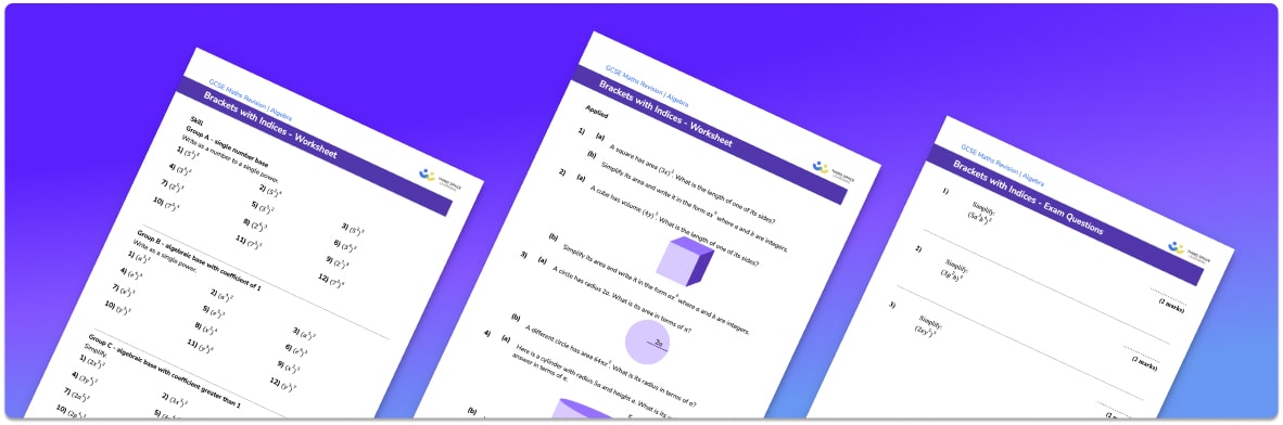 Brackets With Indices Worksheet
