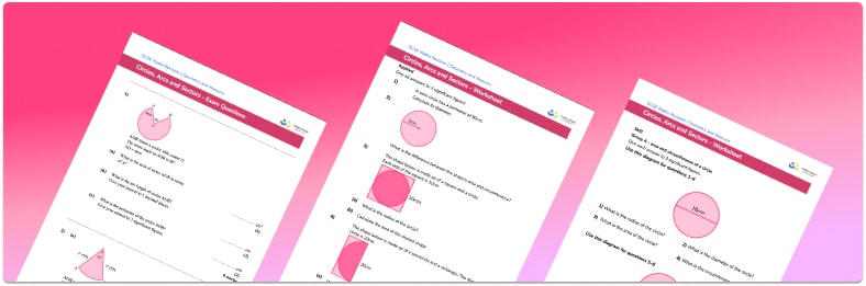 Circles, Arcs And Sectors Worksheet