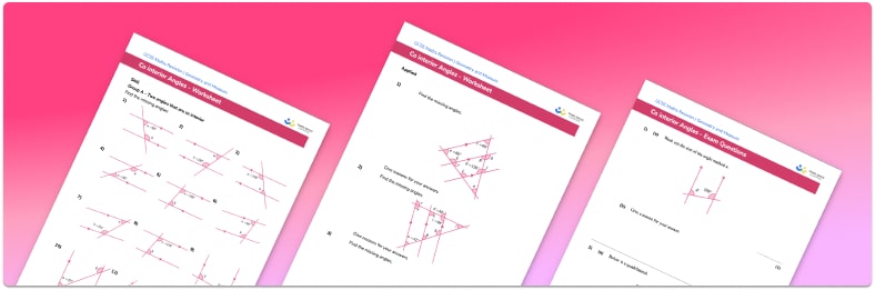 Co interior angles worksheet