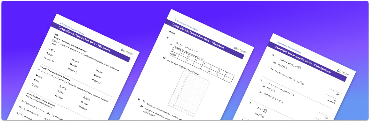 Composite Functions Worksheet