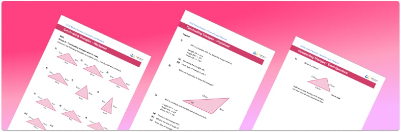 Constructing triangles worksheet