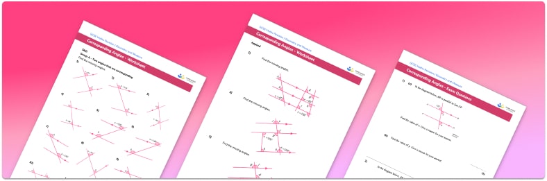 Corresponding angles worksheet