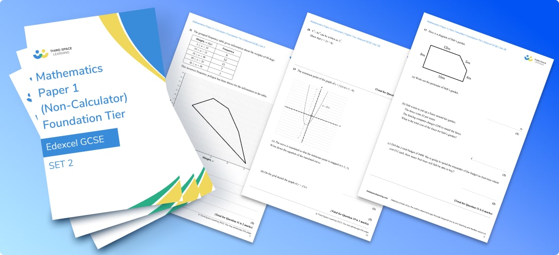 Edexcel Maths Higher Papers: Set 1a (2022)