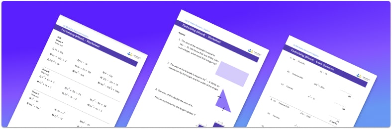 Factorising Worksheet