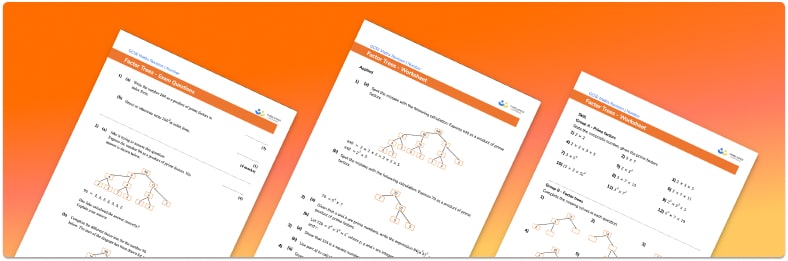 Factor Trees Worksheets