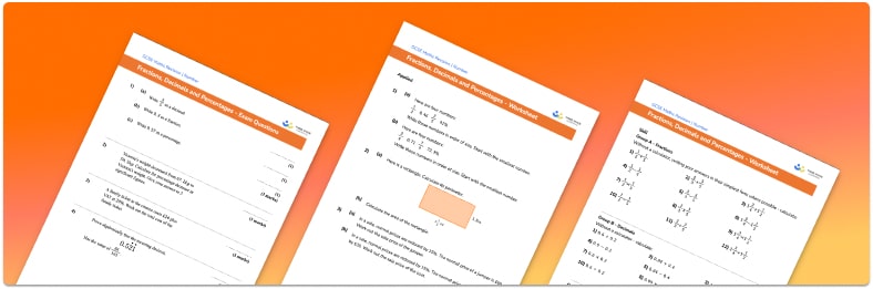 Fractions Decimals And Percentages Worksheets