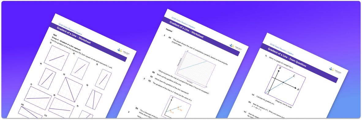 Gradient Of A Line Worksheet