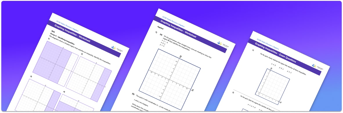 Inequalities on a graph worksheet