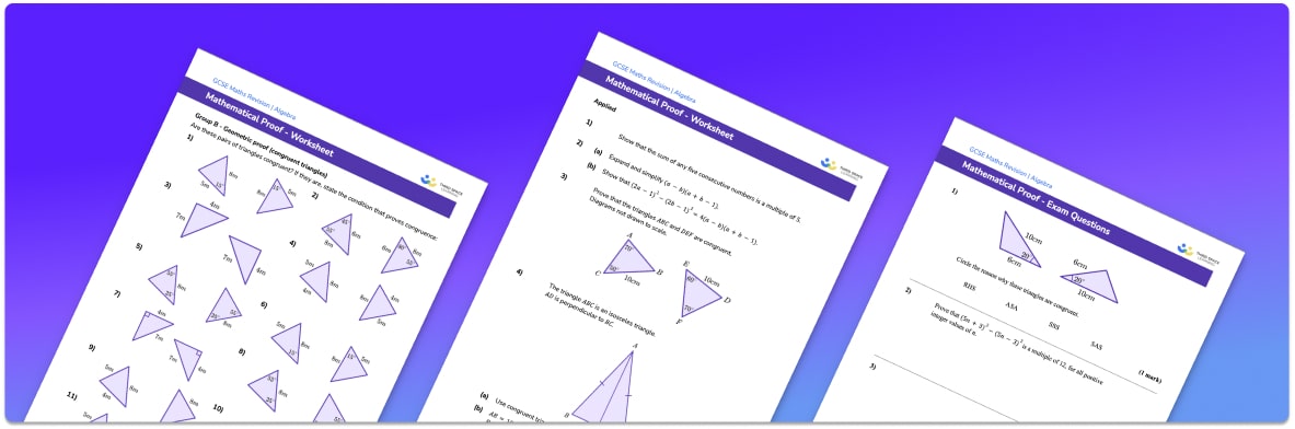 Mathematical proof worksheet