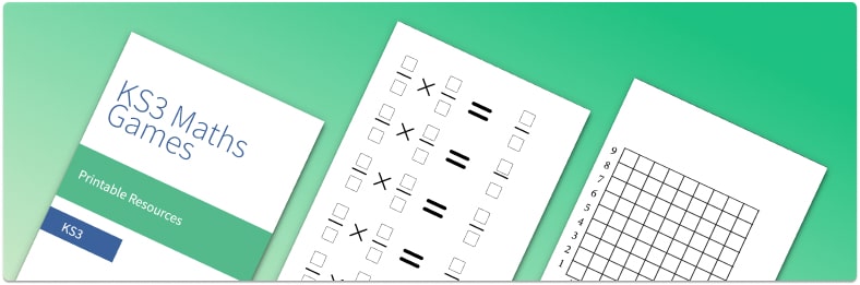 KS3 Maths Games Printable Resource Pack