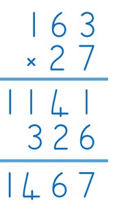 long multiplication example