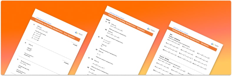 Multiplying And Dividing Standard Form Worksheet