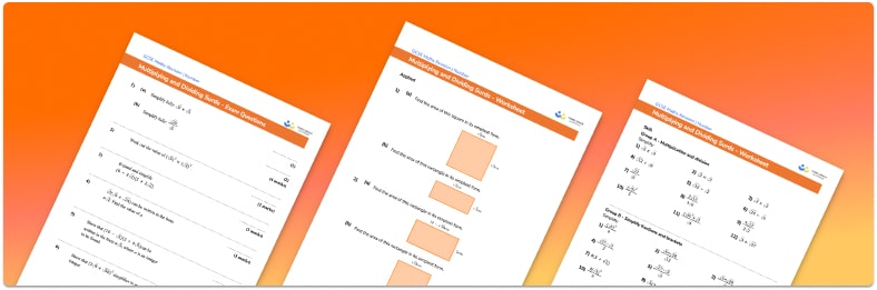 Multiplying And Dividing Surds Worksheet