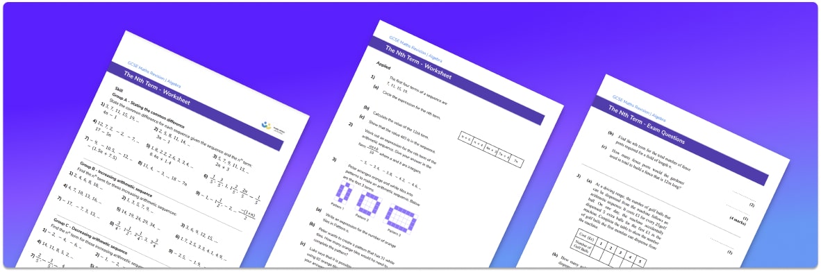 Nth Term Worksheet