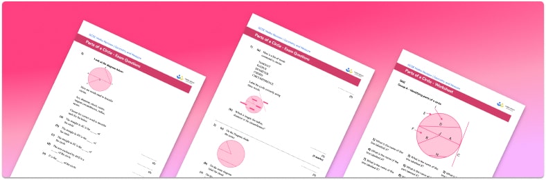 Parts Of A Circle Worksheet