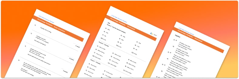 Percentage Multiplier Worksheet