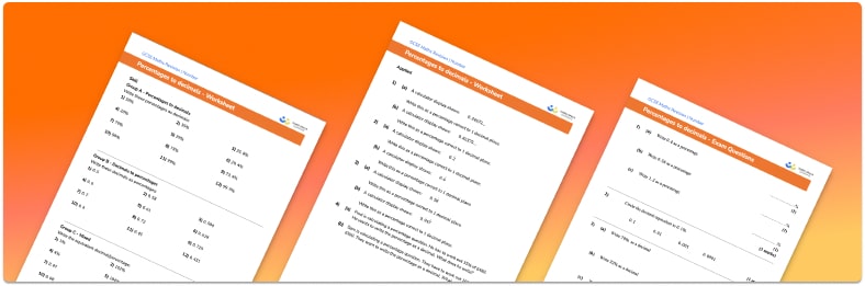 Percent To Decimal Worksheet