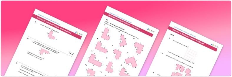 Perimeter of compound shapes worksheet