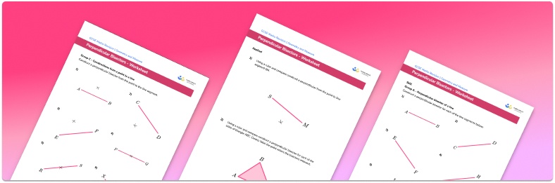 Perpendicular bisector worksheet