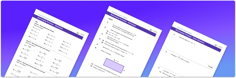 Rearranging formulae worksheet