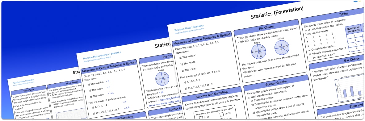 Statistics Revision Mats