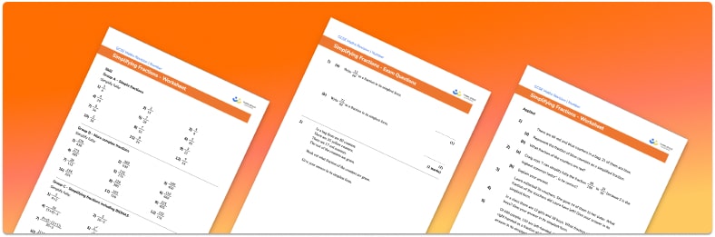 Simplifying Fractions Worksheet