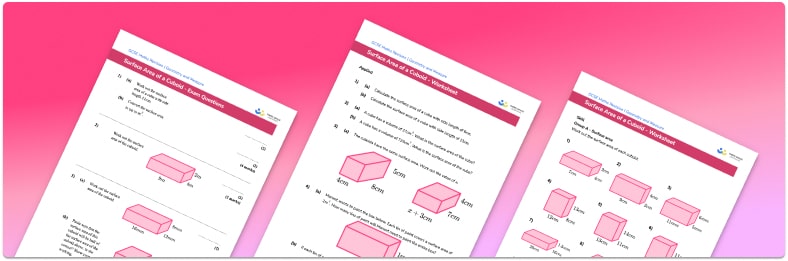 Surface Area Of A Cuboid Worksheet