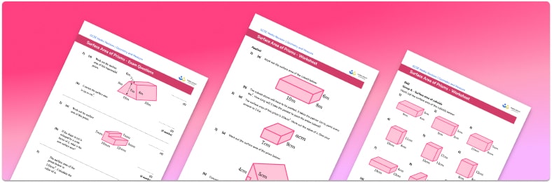 Surface Area Of Prisms Worksheet