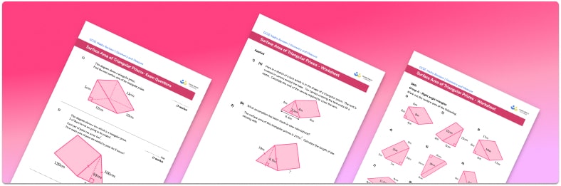 Surface Area Of A Triangular Prism Worksheet