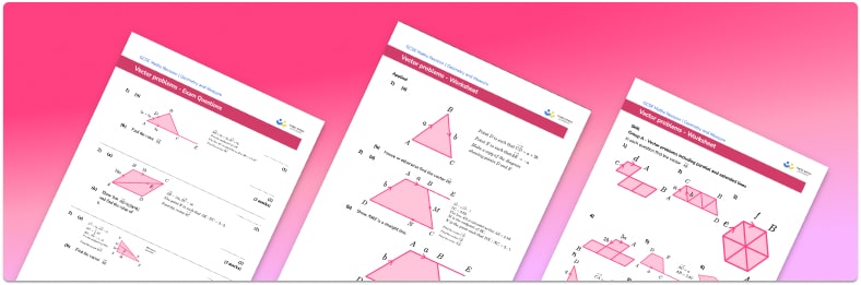 Vector Problems Worksheet