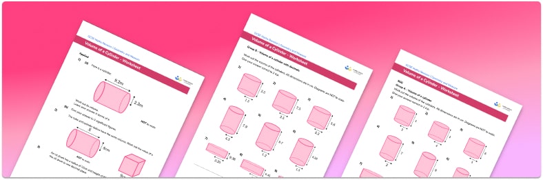 Volume Of A Cylinder Worksheet