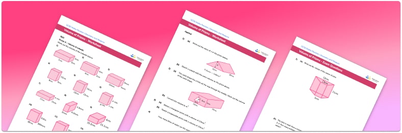 Volume Of Prisms Worksheet