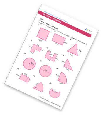 Area Of 2D Shapes Worksheet