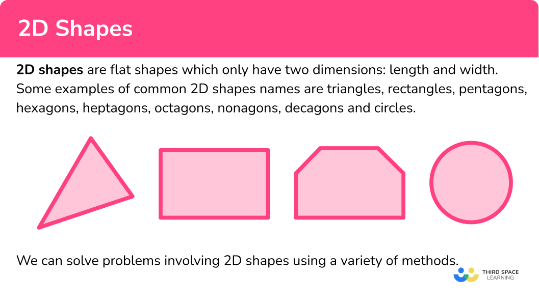 What are 2D shapes?