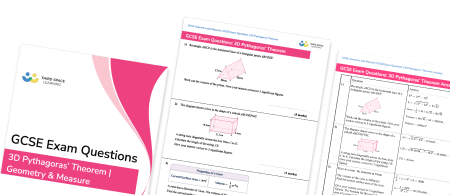 3D Pythagoras Exam Questions