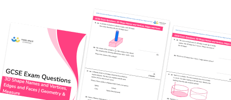 3D Shapes Faces Edges And Vertices Exam Questions