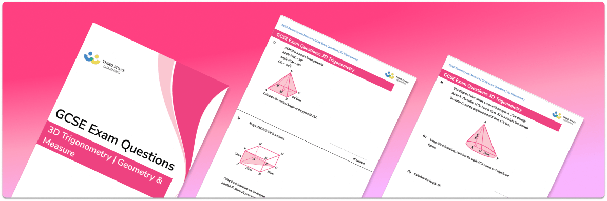 3D Trigonometry Exam Questions