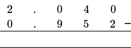 Adding And Subtracting Decimals example 6 step 2