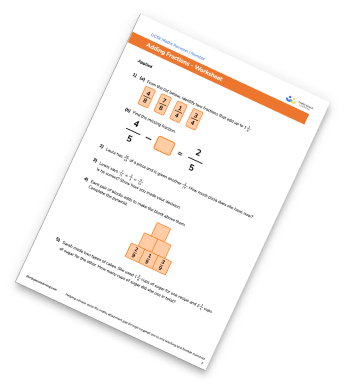 Adding fractions Worksheet