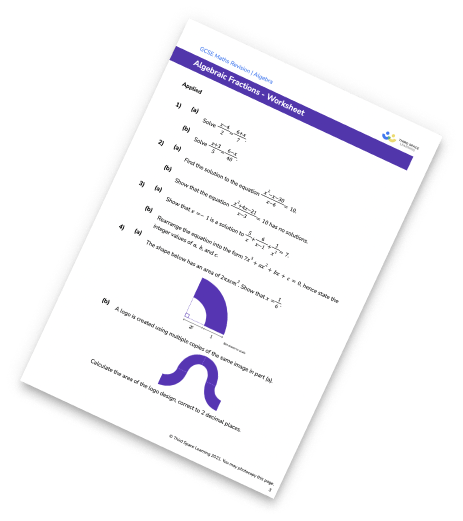 Algebraic Fractions Worksheet